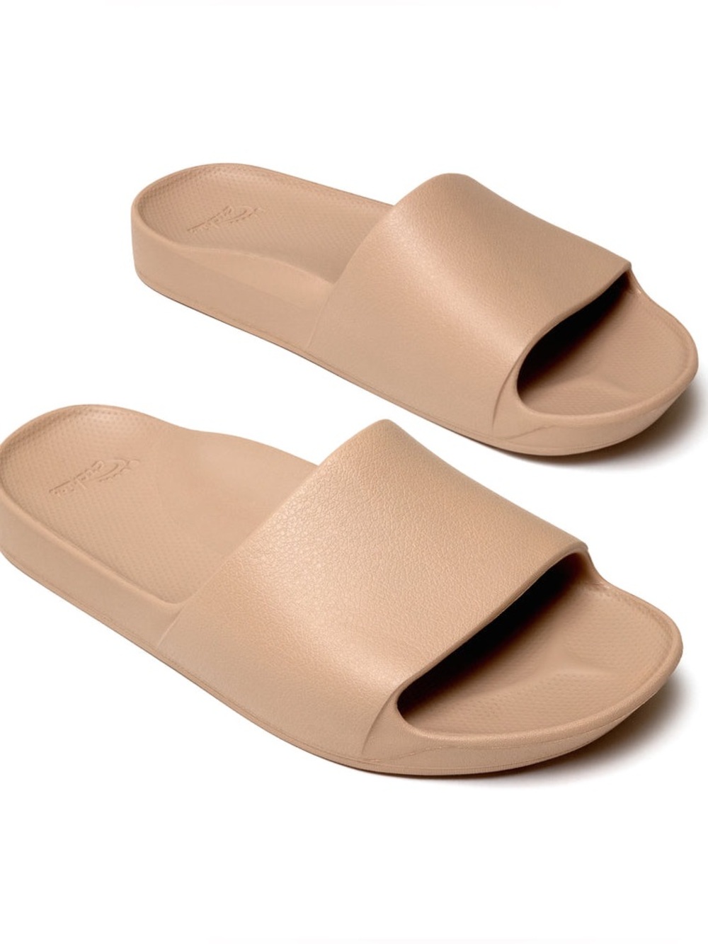 Archies Tan Arch Support Slide Sandals